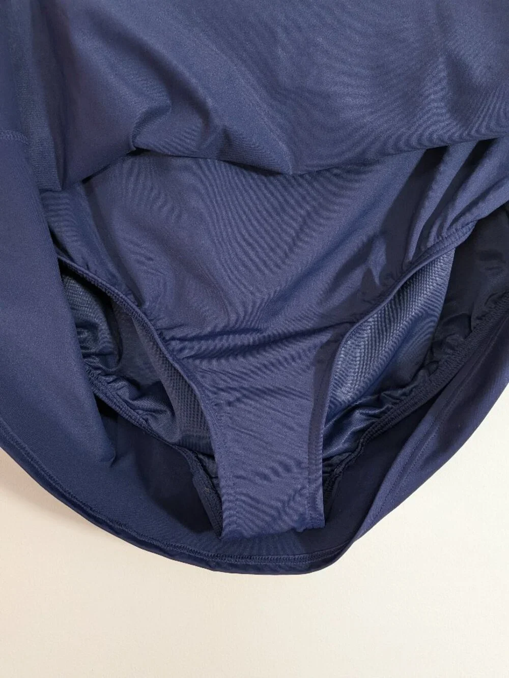 NWT Land's End Swim Bottoms Skirt Bikini Womens 18W Navy Blue